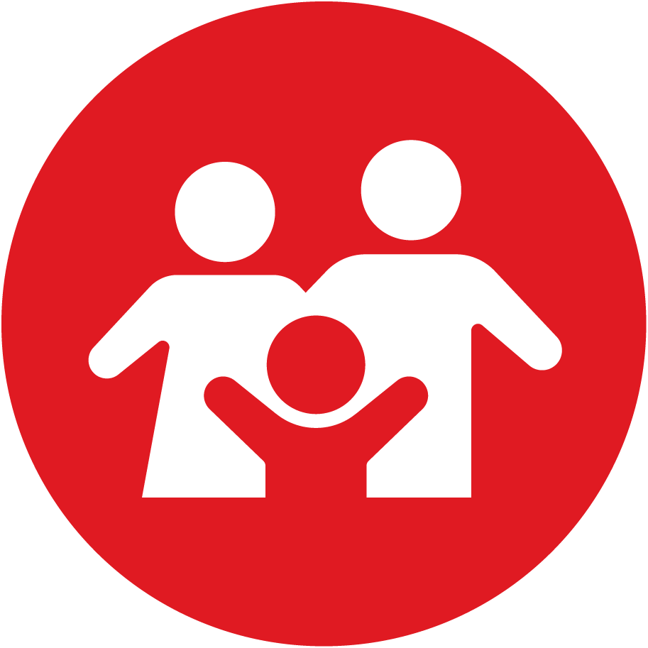 Icon of parents with a child