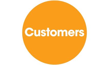 Circle containing the third C - Customers