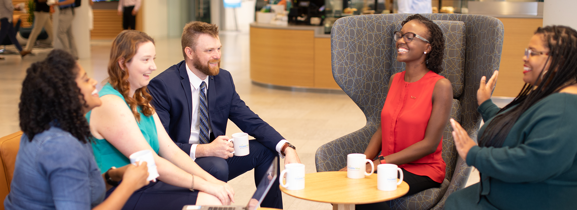 Group of Freddie Mac employees collaborating