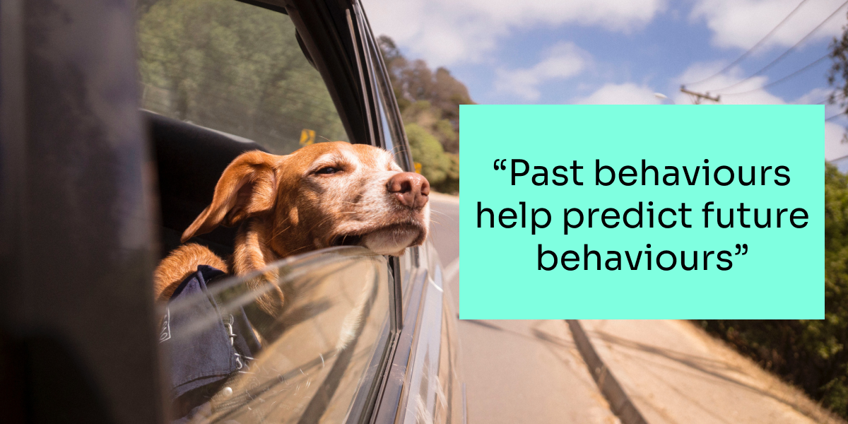 Past behaviours help predict future behaviours.