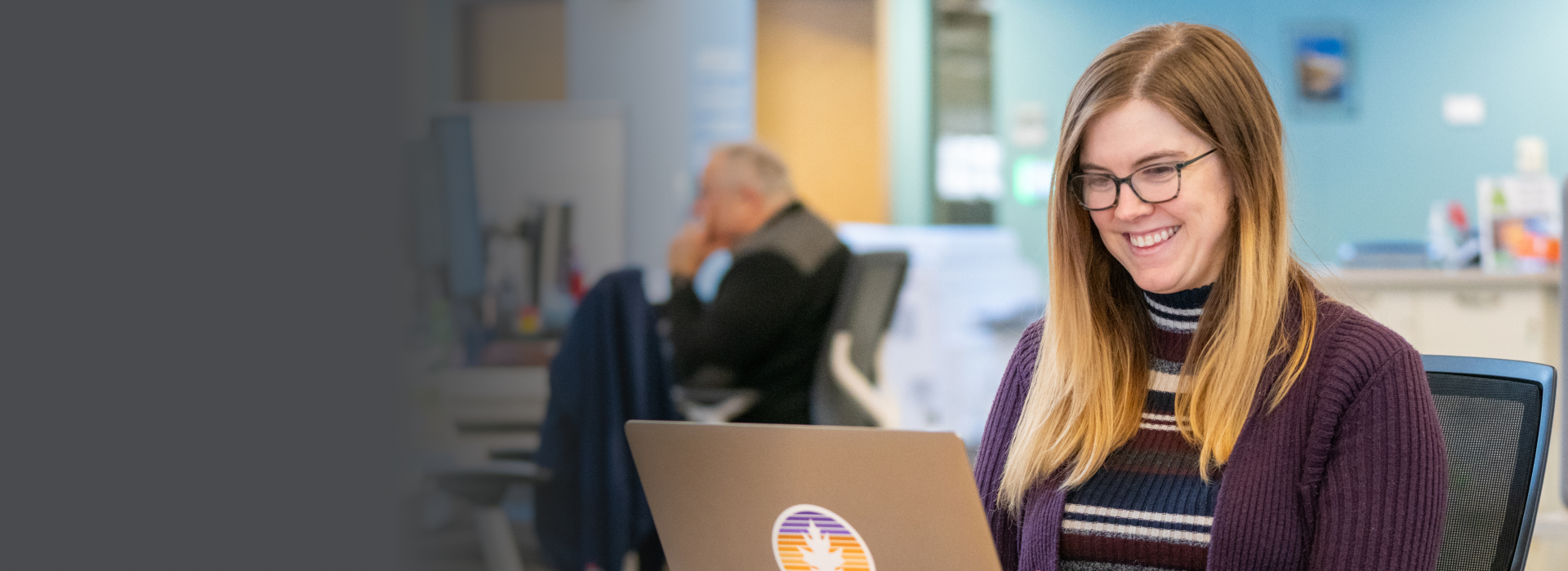 woman at computer