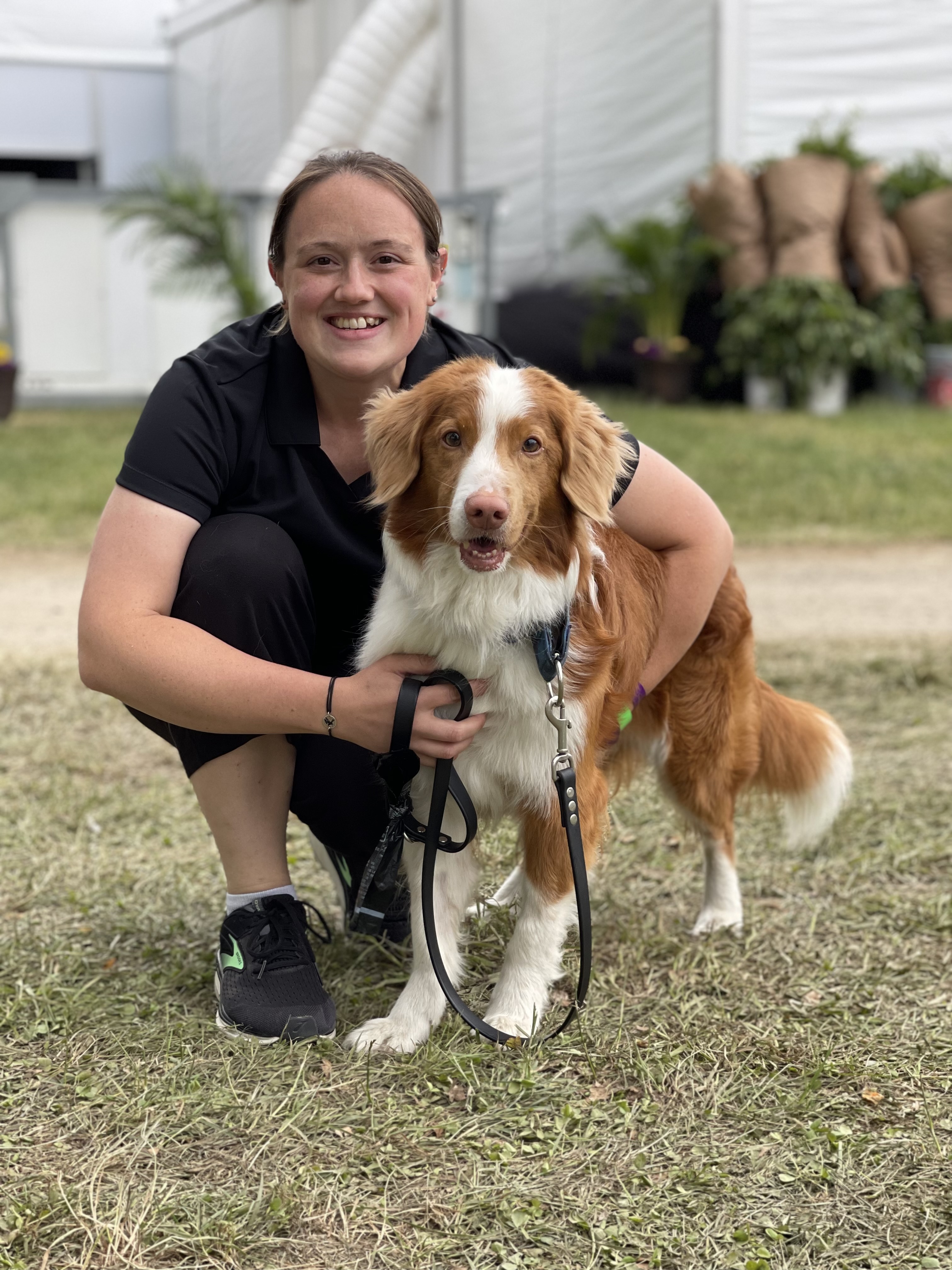 Michele and dog