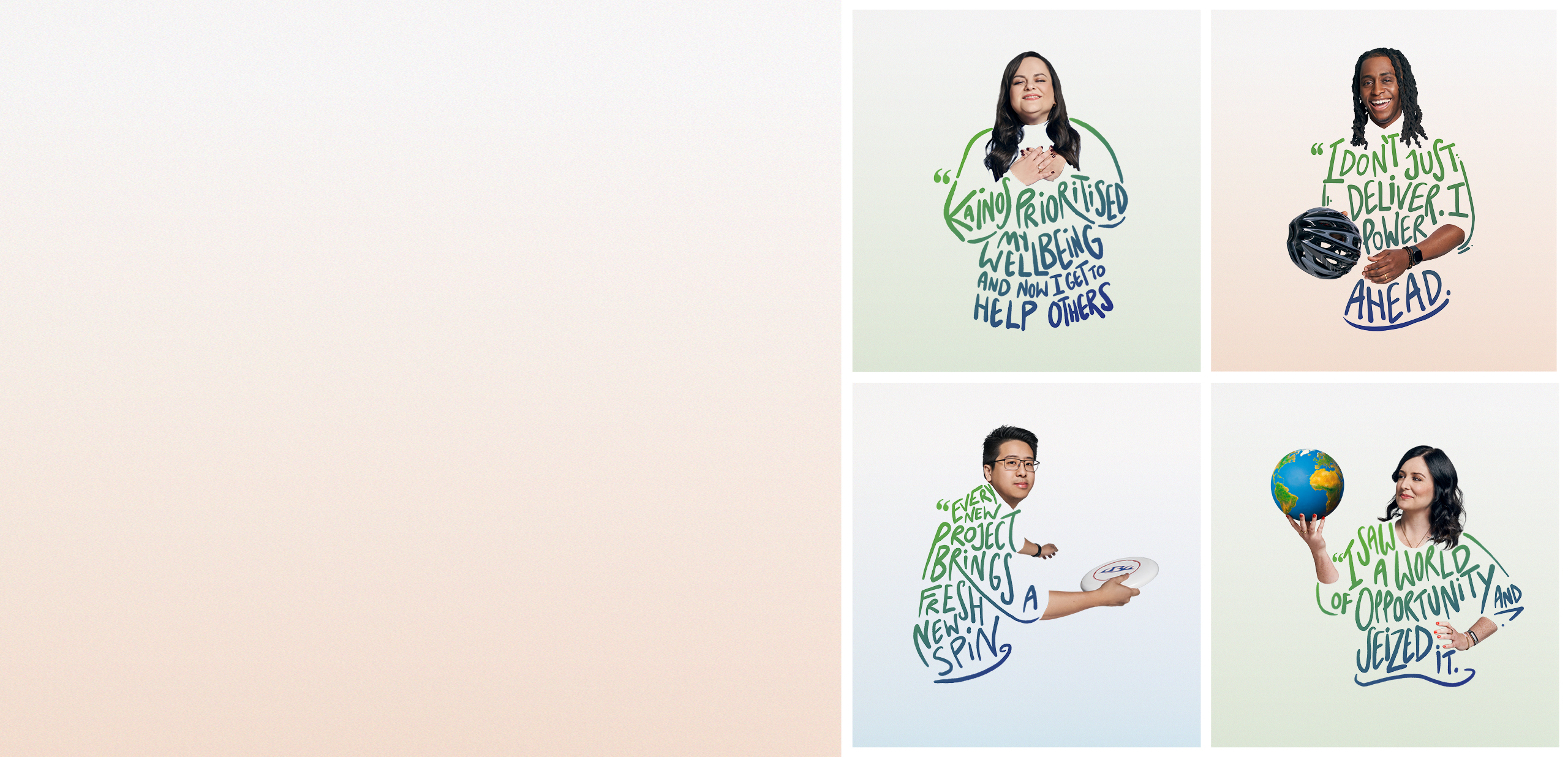 header banner with 4 people images 