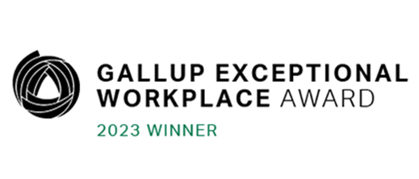 Gallup Exceptional Workplace Award 2023 Winner logo
