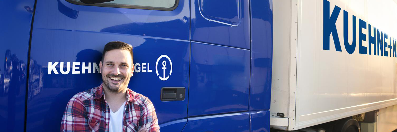 Chauffeur voor een KNtruck