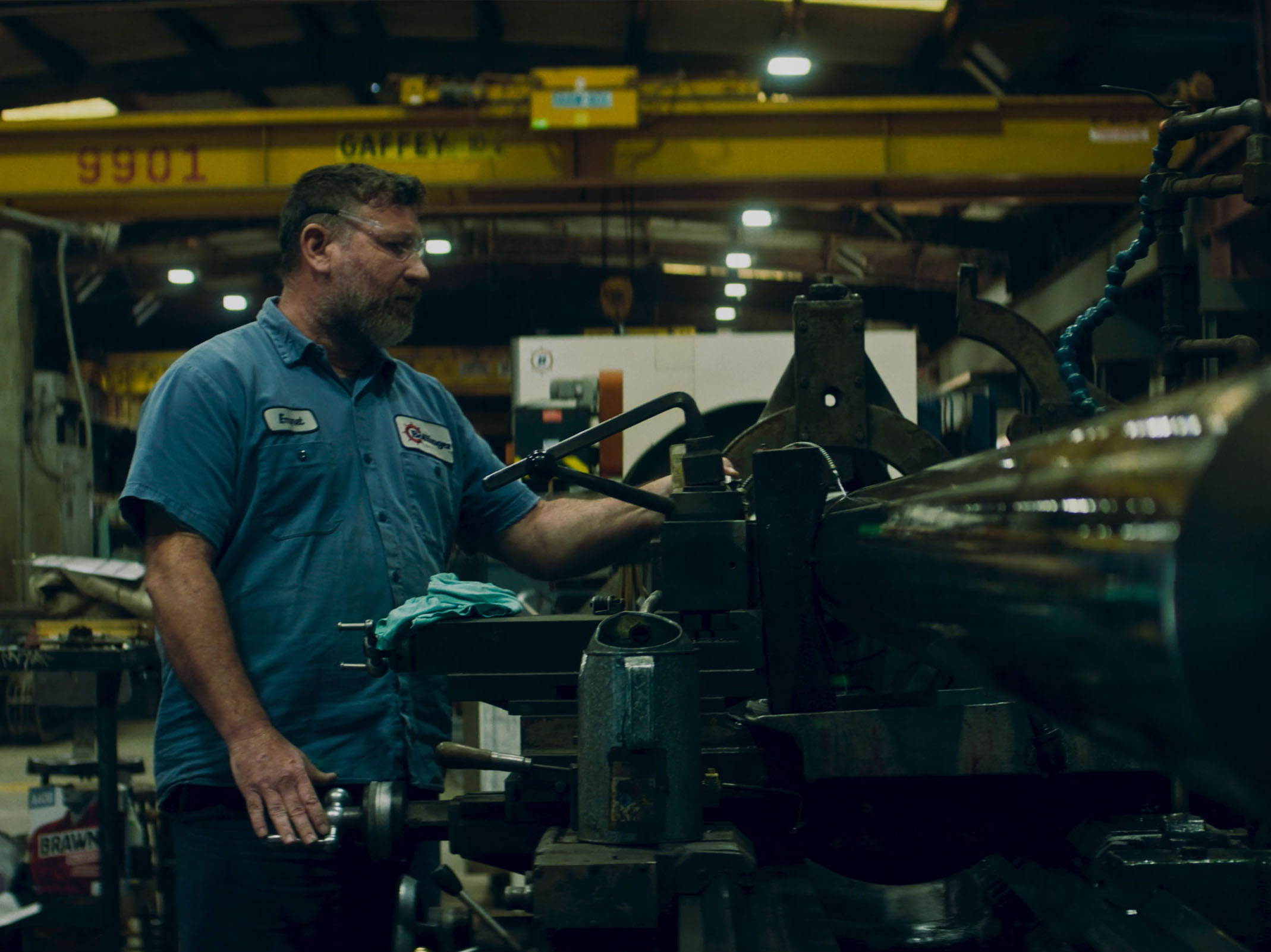 Gulf Island Fabricator grinding metal