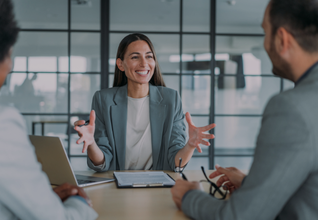 Two female Life Time corporate leaders working at the Life Time corporate office.