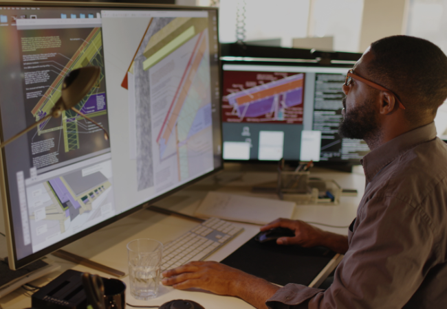 Life Time construction team members working at a Life Time construction site.