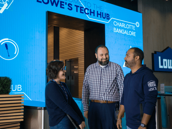 Lowe's associates at the Tech Hub