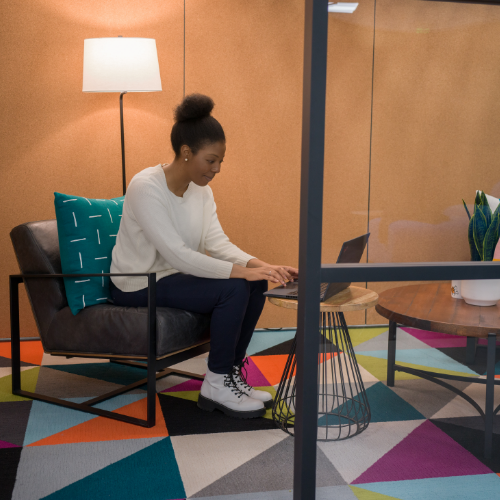 Lowe's corporate associate working in the Mooresville corporate office