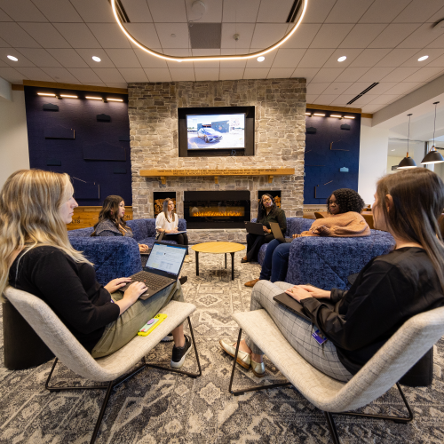 Lowe's associates meeting in the corporate office in Mooresville