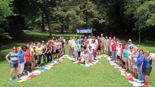 Magellan employees attending a picnic
