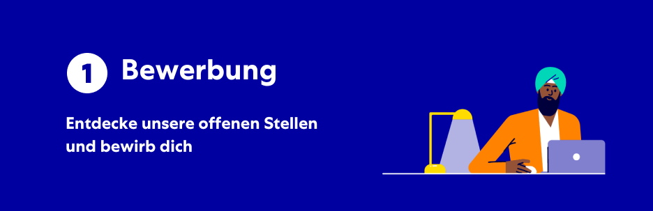 A male animated character sitting at his desk working from his laptop