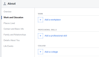 Directions on how to update your Facebook profile