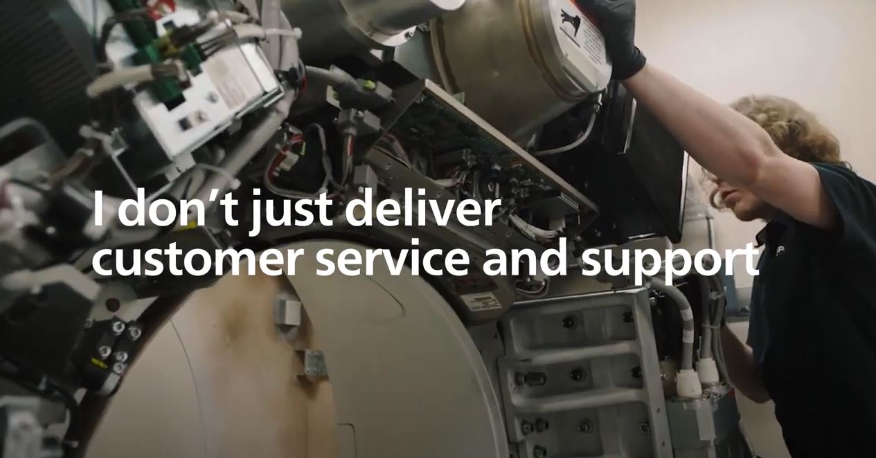 Watch the video to learn about the world of service at Philips.