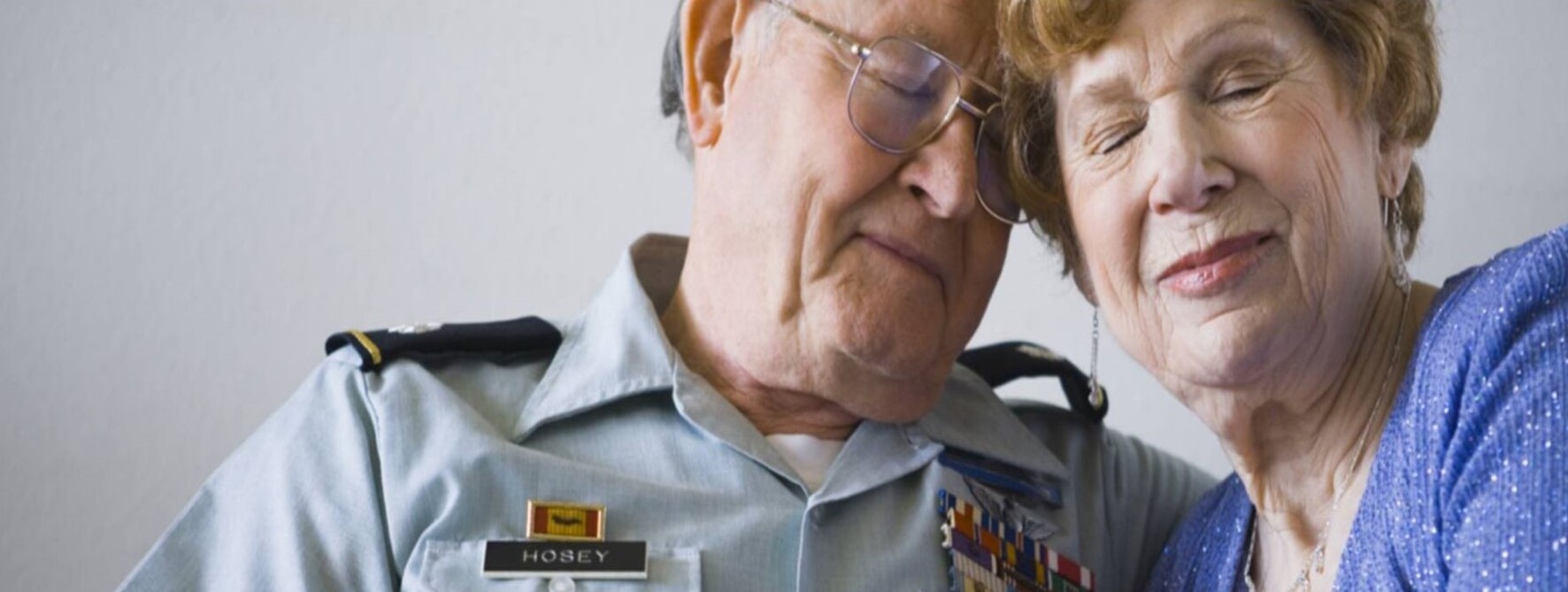 Retired veteran and his wife. 