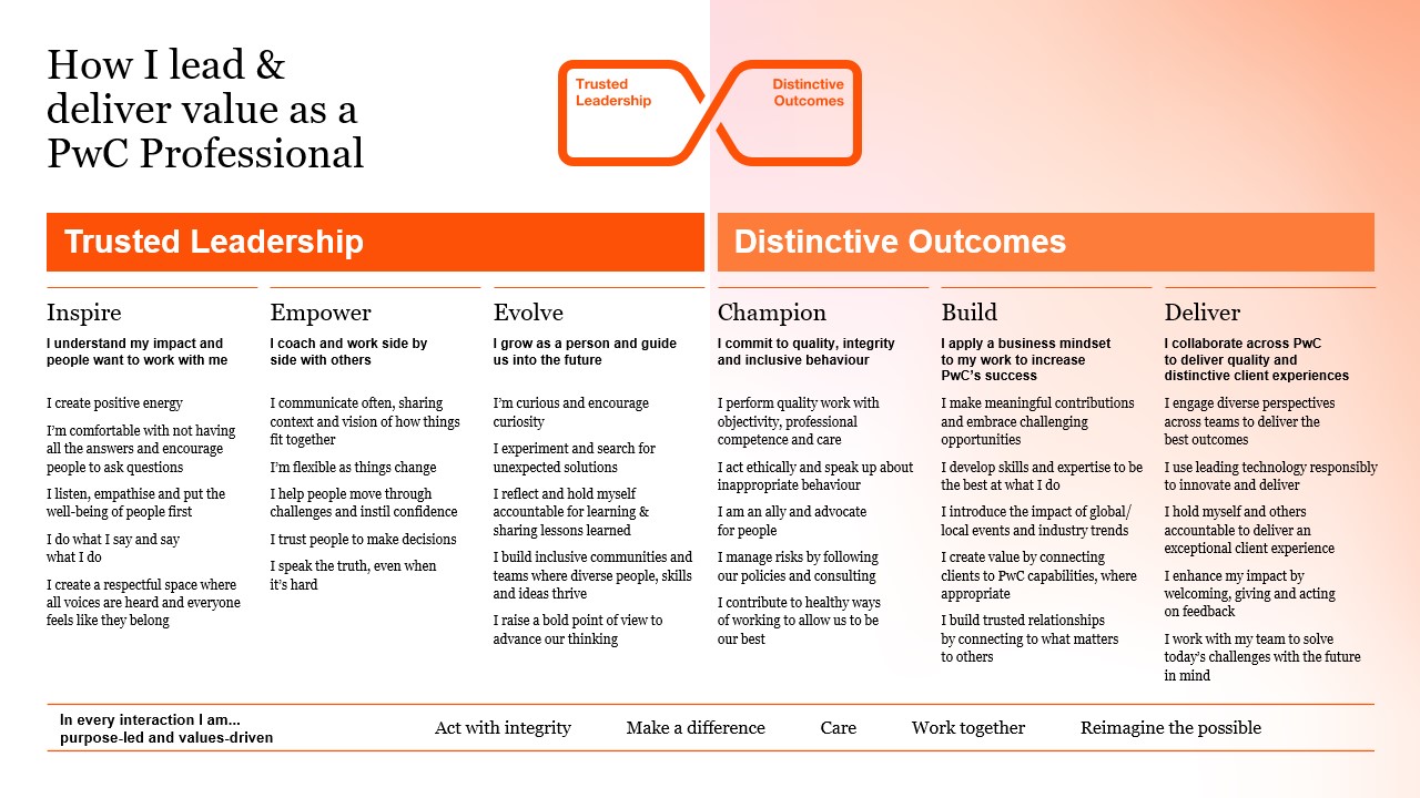 diagram on how I lead and deliver value