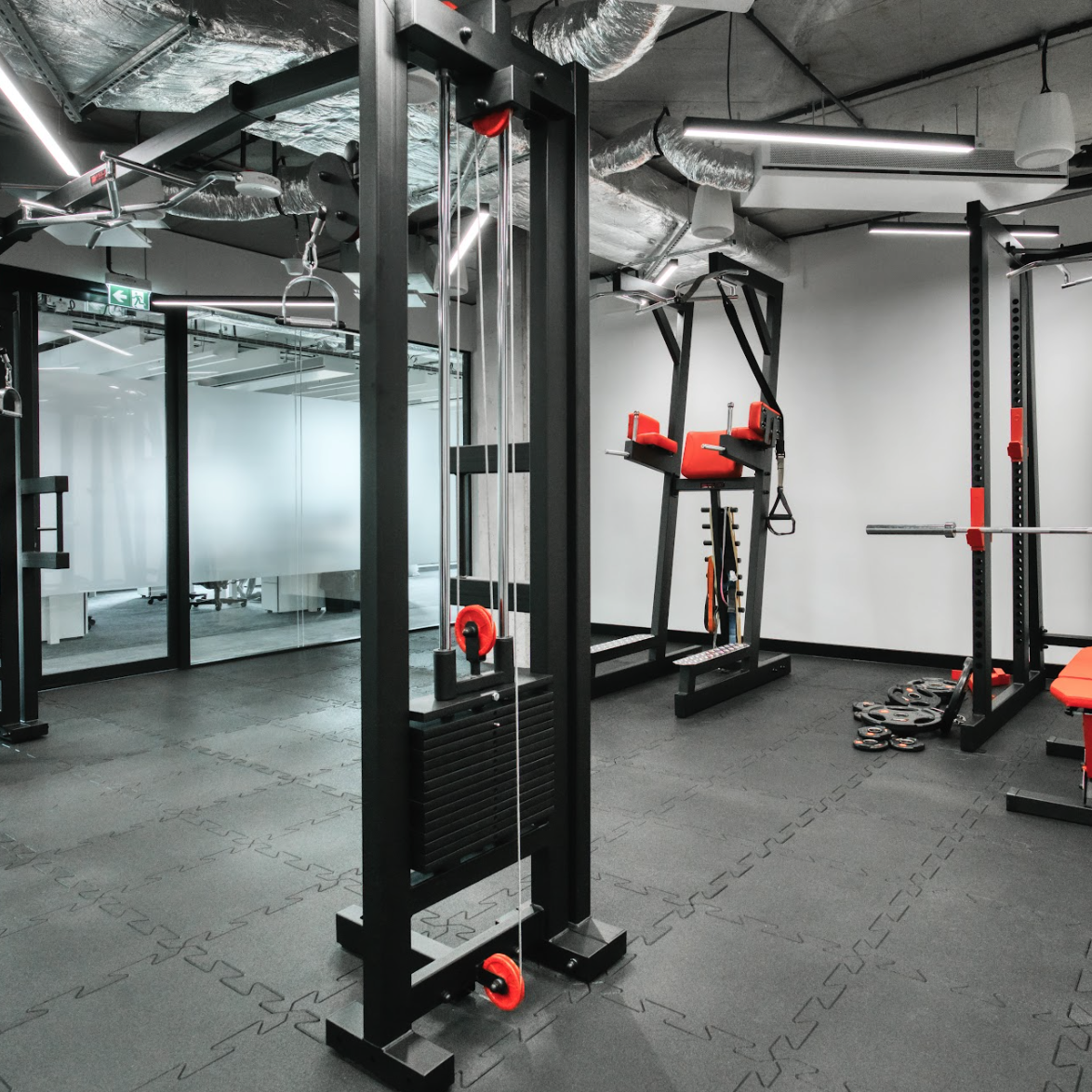 Our in-office fitness center.