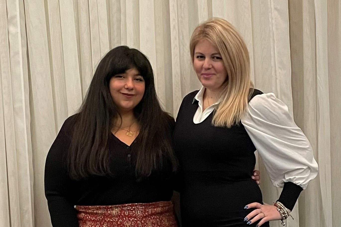 Photo: Harir Rabeie and Kateryna Chaura celebrating the Persian New Year