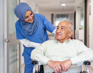 image of an Asian female Personal Support Workers and other medical workers