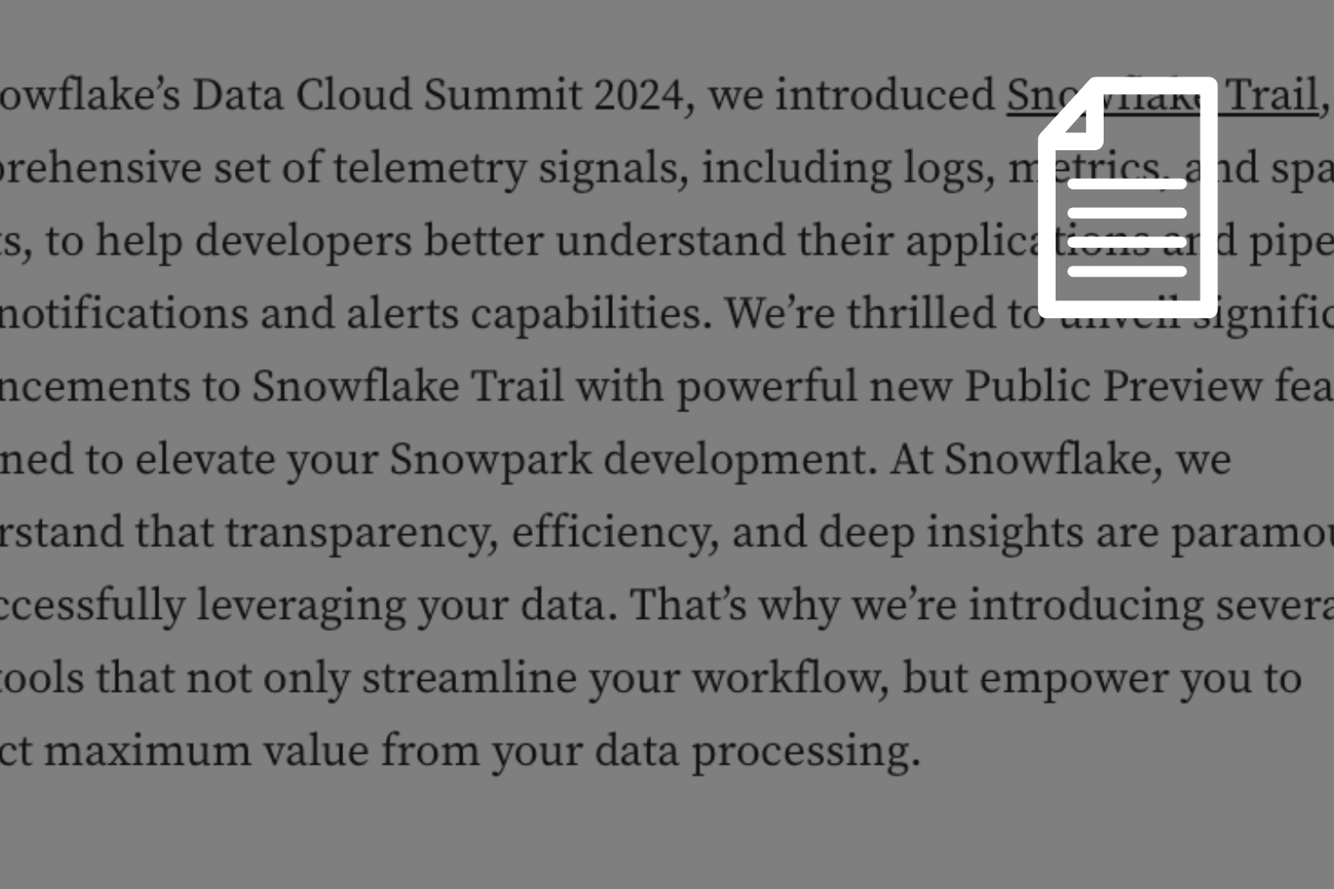 Snowflake Trail: Enhanced Logs, Tracing, and Metrics for Snowpark