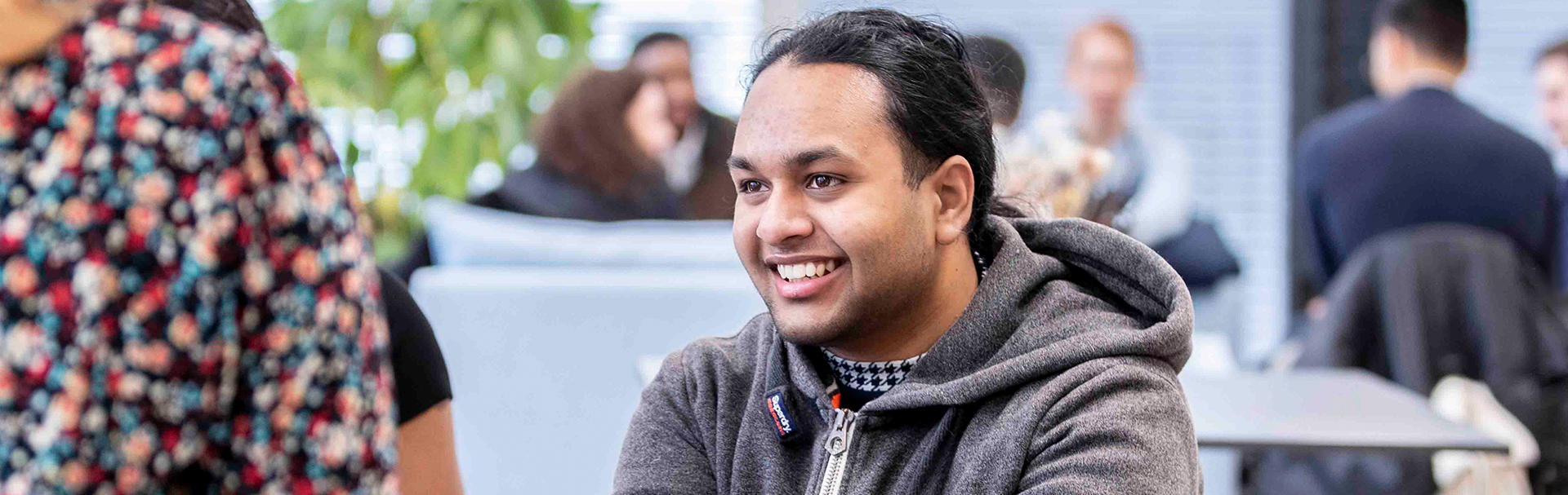 Colleague smiling