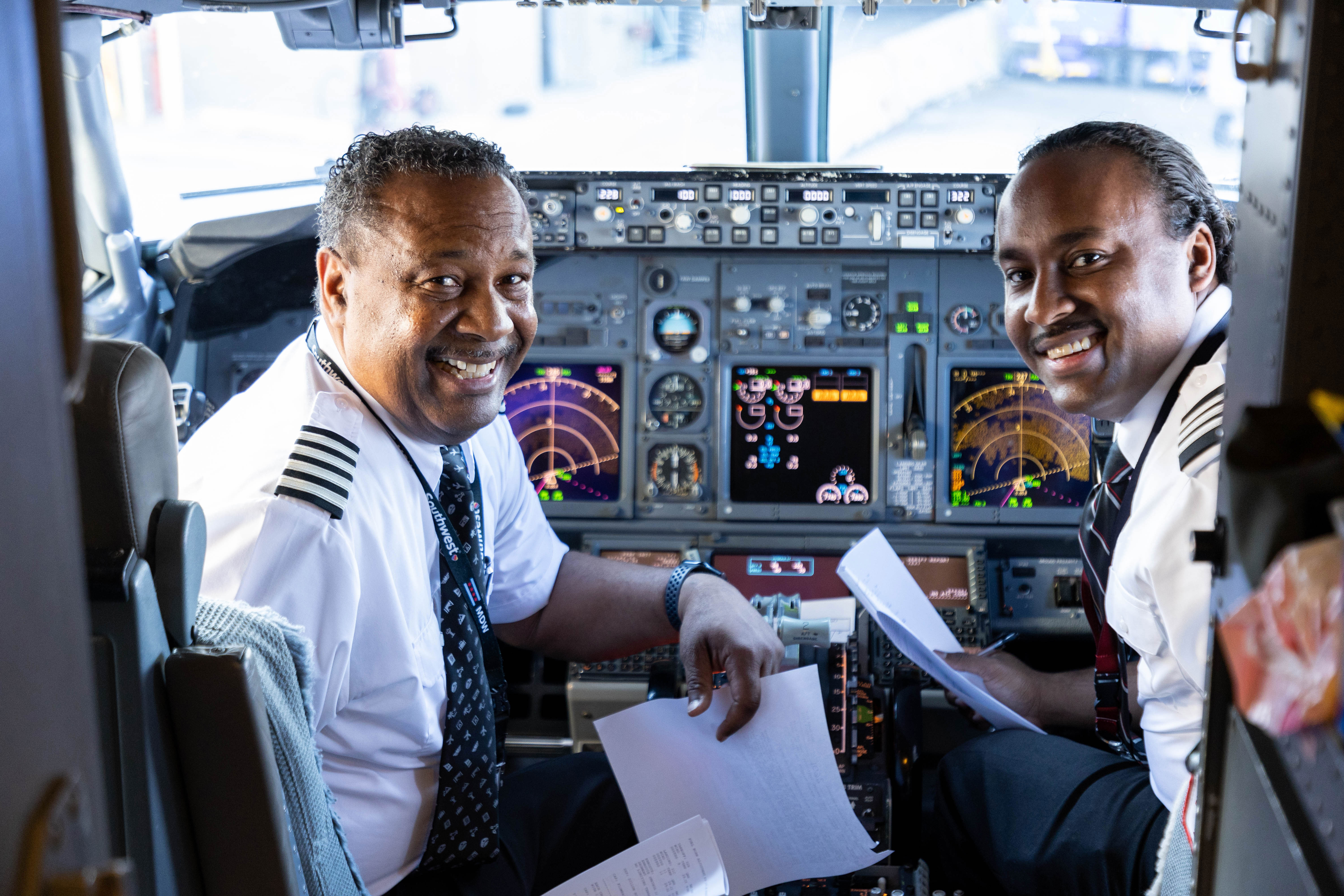 CA Ruben and FO Ruben Flowers smiling