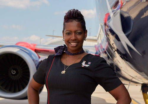Photo of veteran Southwest Flight Attendant