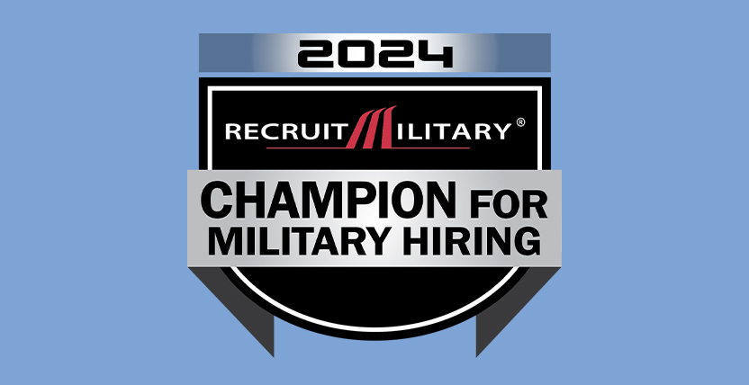 Champion for Military Hiring Badge