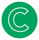 Green circle with the letter C in it
